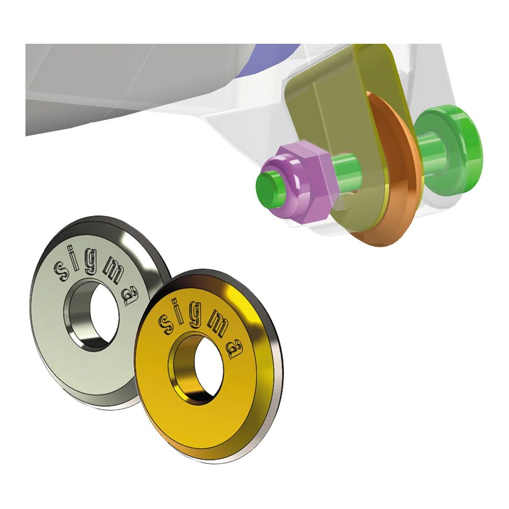 Support de molette et molettes Ø 12 mm standard et titane - Sigma Série 4 Up