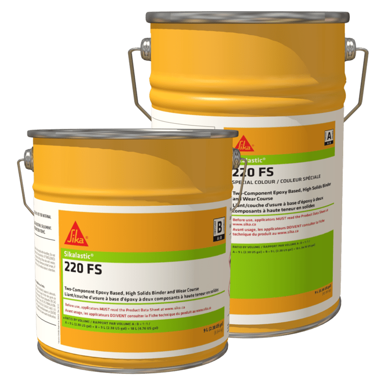 Sika - Liant époxy Sikalastic 220FS Couleur spéciale Partie A + B - 18 L