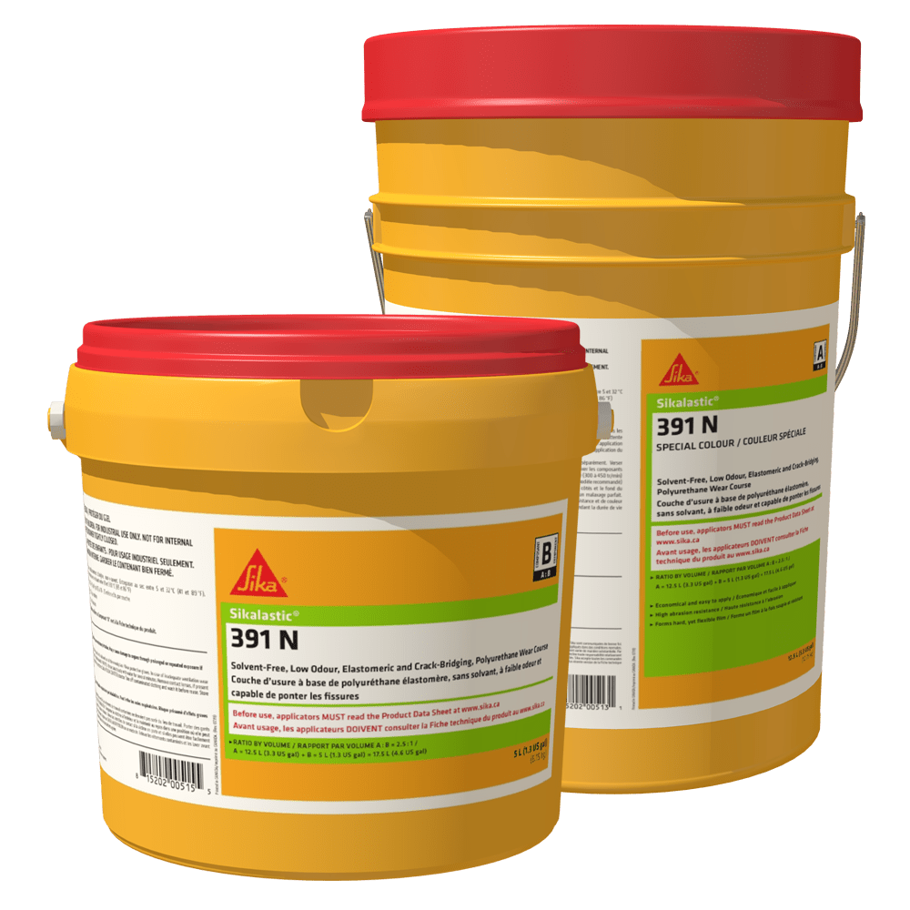 Sika - Revêtement polyurée Sikalastic-391 N RAL 7012 Gris Basalt Partie A + B - 17.5 L
