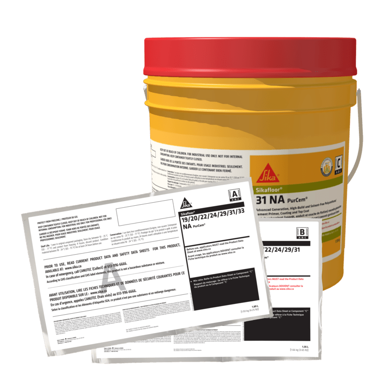 Sika - Revêtement pour béton Sikafloor 31NA Purcem 3 composants (A+B+C) (paquet de 8)