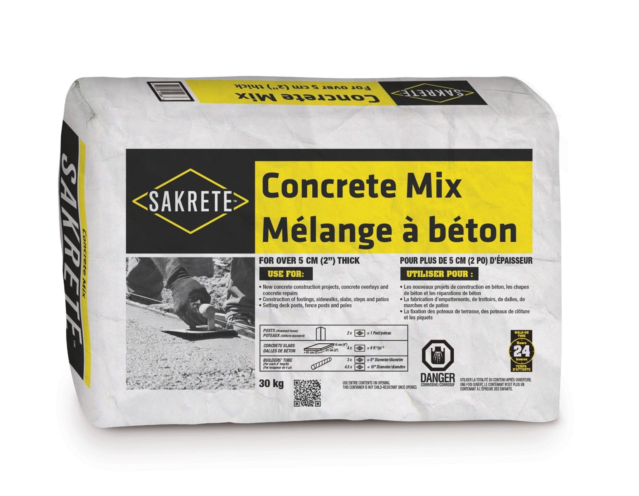 Sika Sakrete - Mélange à béton prêt à l'emploi sac de 30 kg