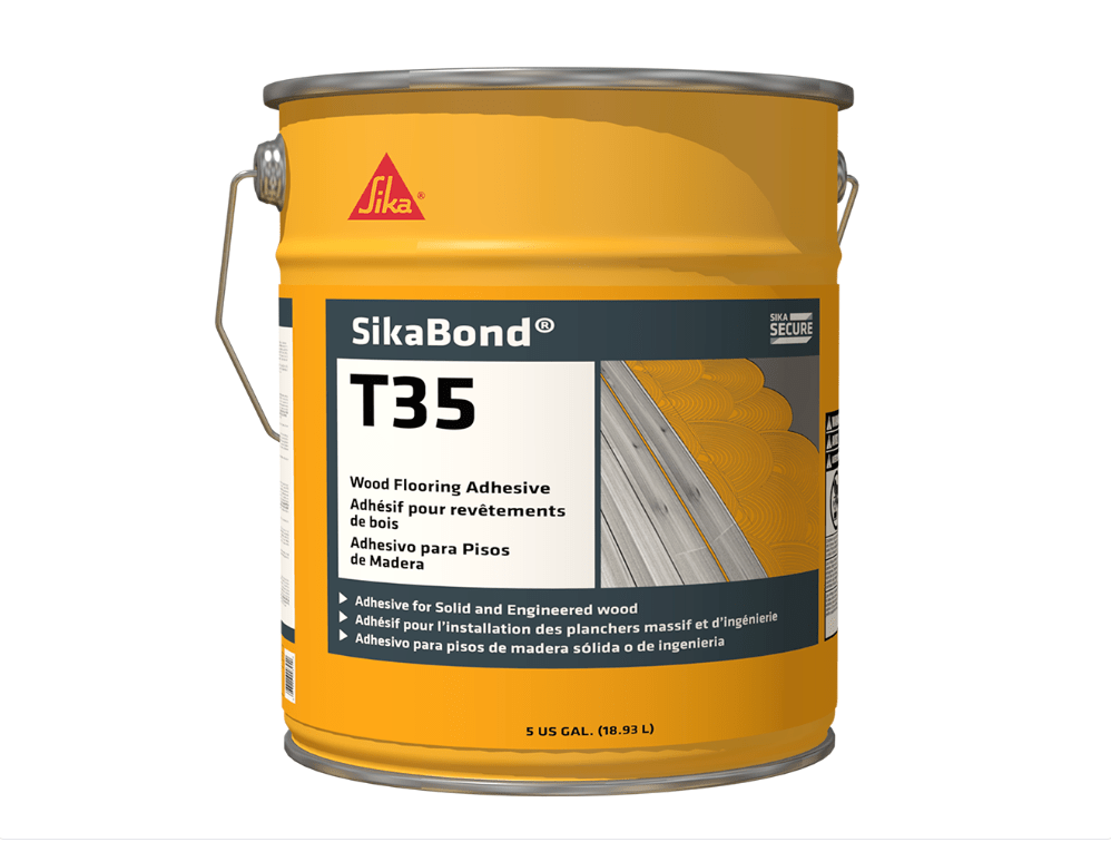 Sika SikaBond-T35 - Adhésif polyuréthane pour planchers de bois seau 18,9 L