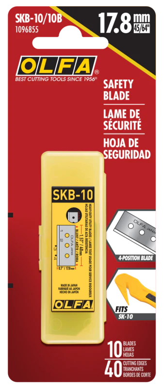 Olfa - Lame utilitaire à 4 positions pour SK-10 (paquet de 10)
