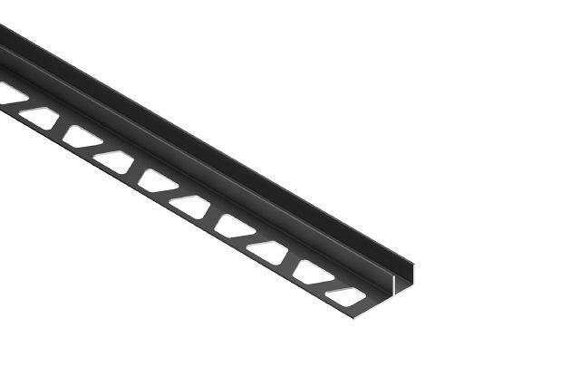 Schluter Systems - Deco-Sg Profile Rain 7/16 Al Matte Black 12 ||SG110MGS12