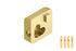 Schluter - Jolly Corner Ext 3/8 Alum Brass Brush ||EV/J100AMGB