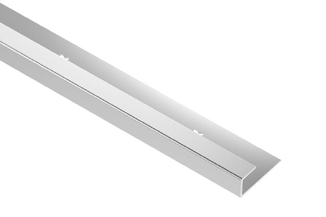Schluter - VINPRO-S Profilé de bordure pour revêtement de vinyle - aluminium anodisé chrome brossé 11/32"