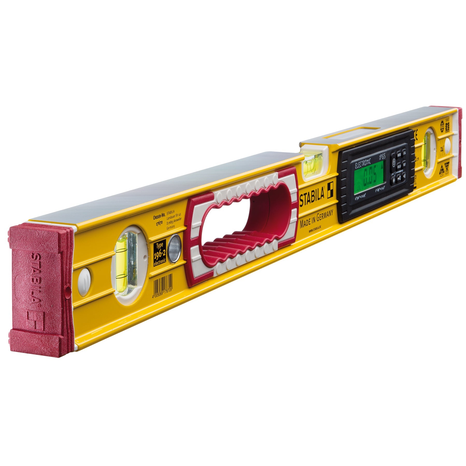 Stabila - Niveau électronique/numérique/tech., 61 cm (24 po) avec étui souple
