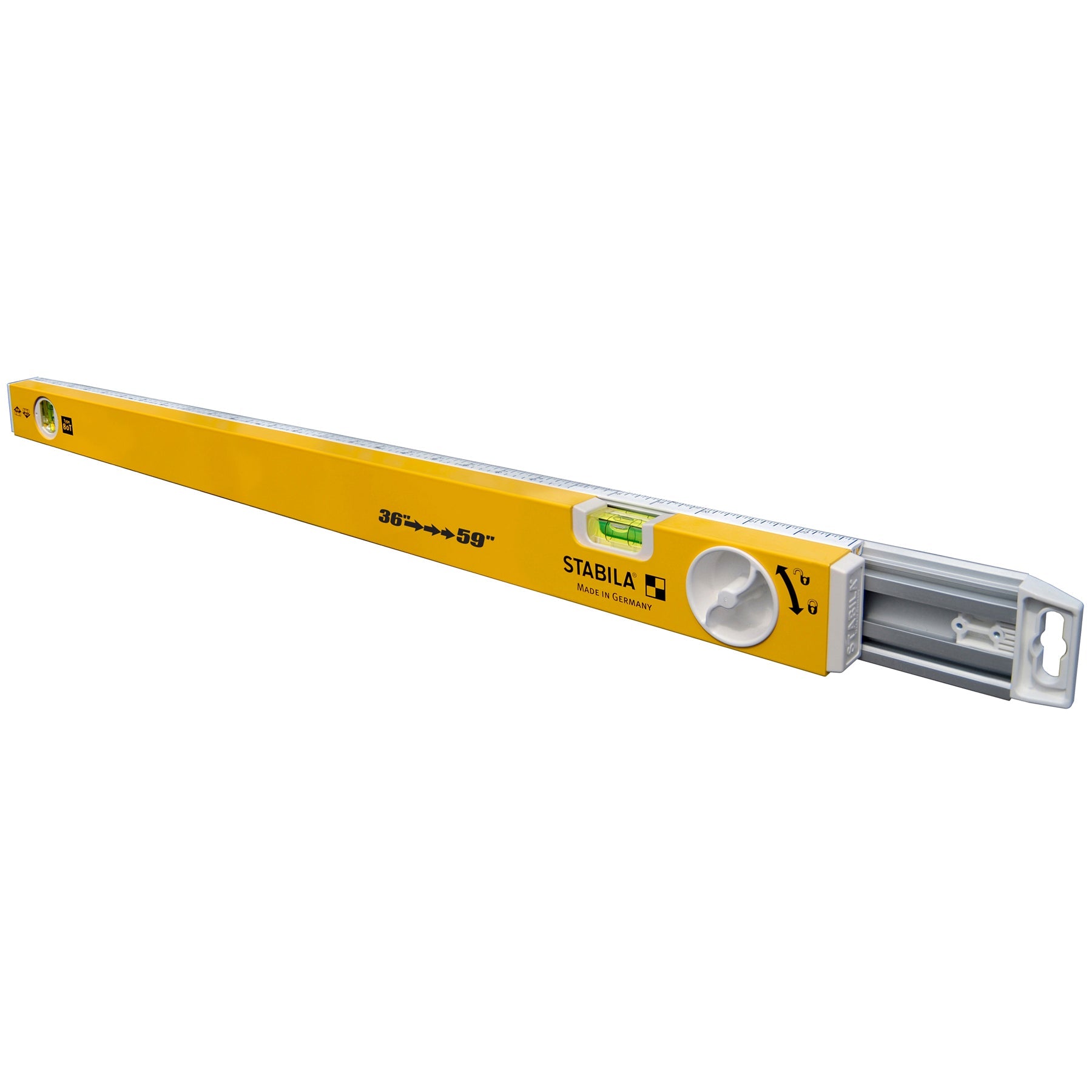 Stabila - Niveau télescopique Type 80T, 91 à 150 cm (36 à 59 po) ||29459 - Ceramed