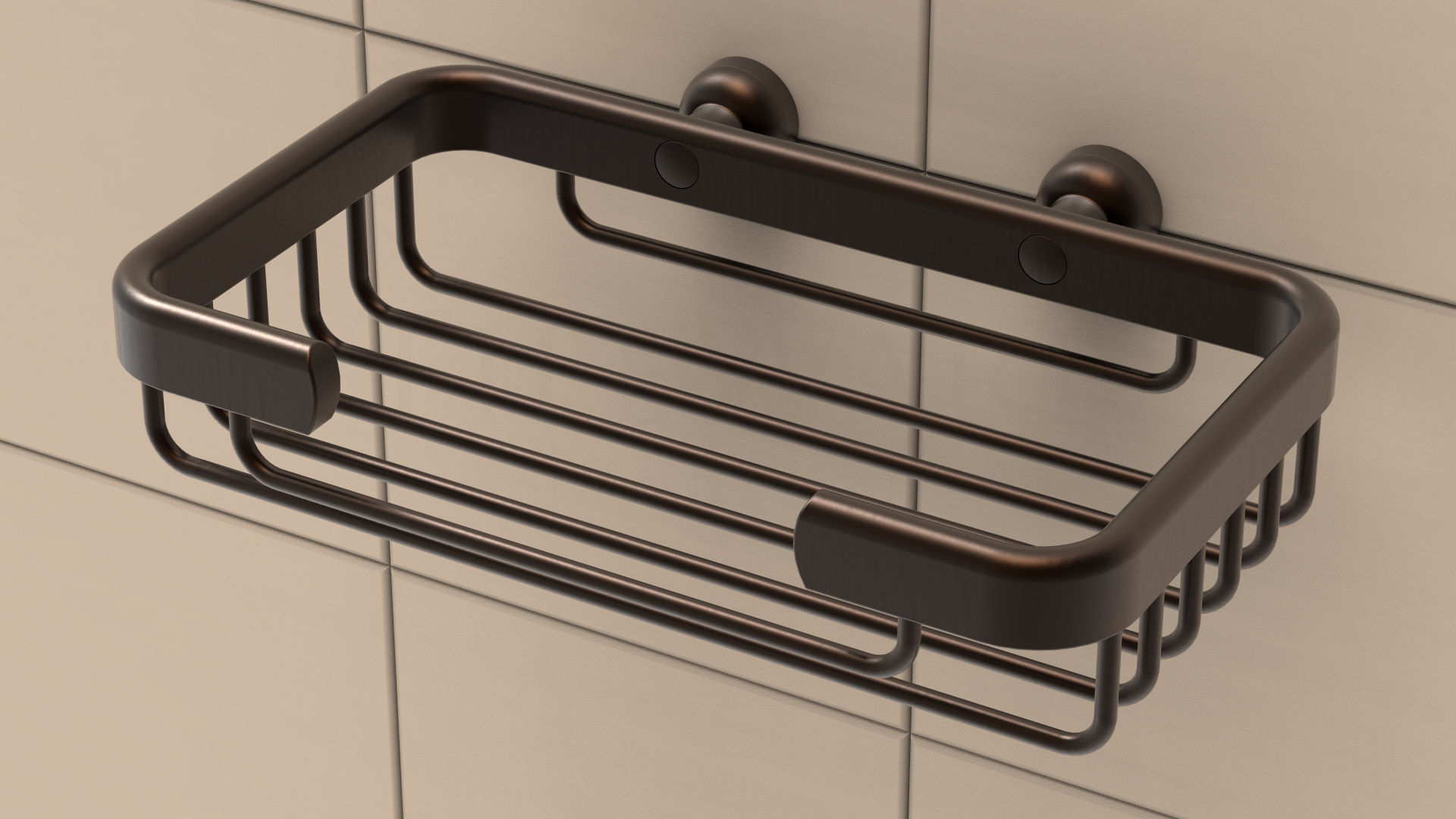 TileWare - Porte-savon rectangulaire Promessa Series Bronze frotté à l’huile