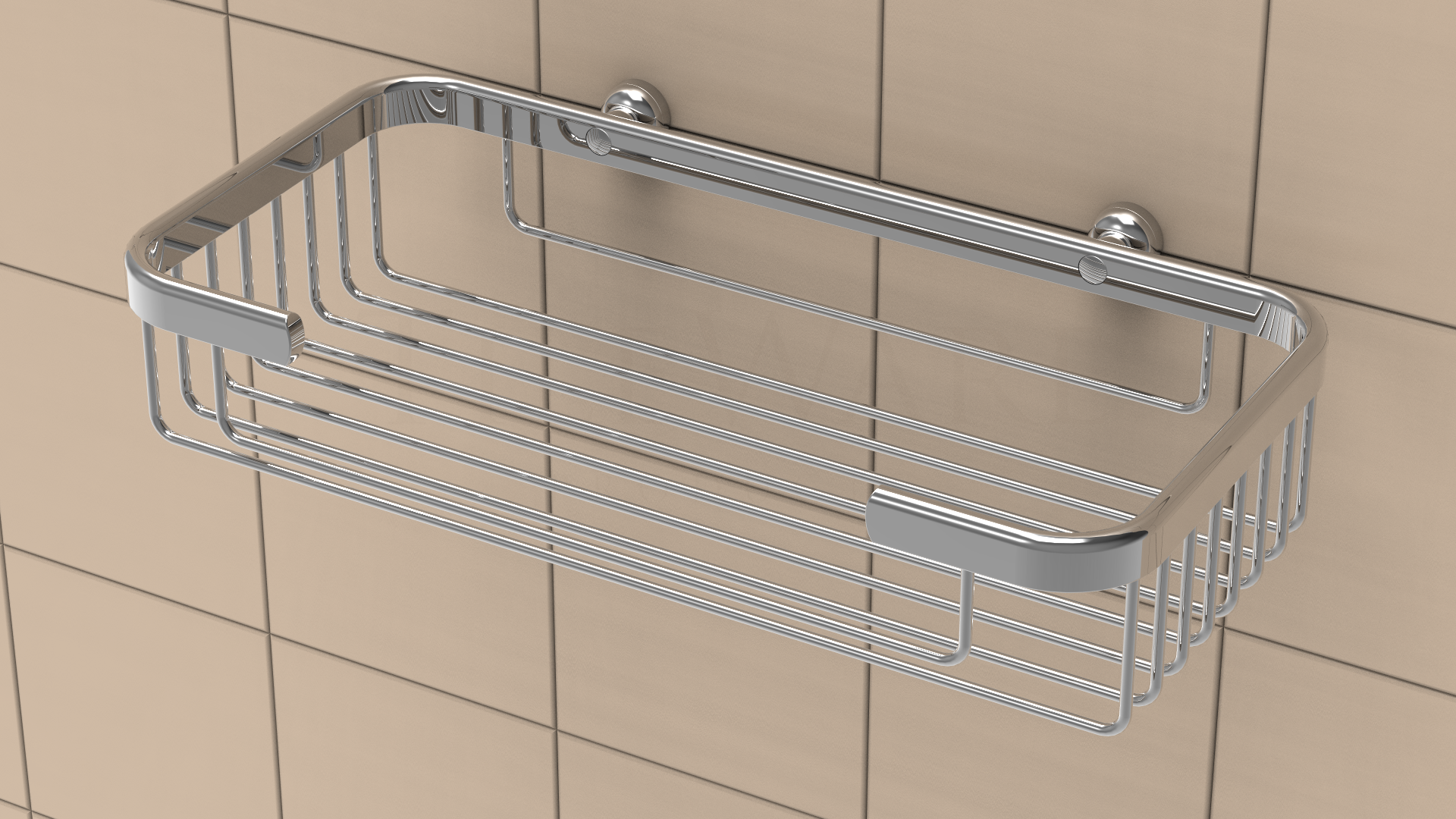 TileWare - Panier à shampooing Promessa Series Chrome poli