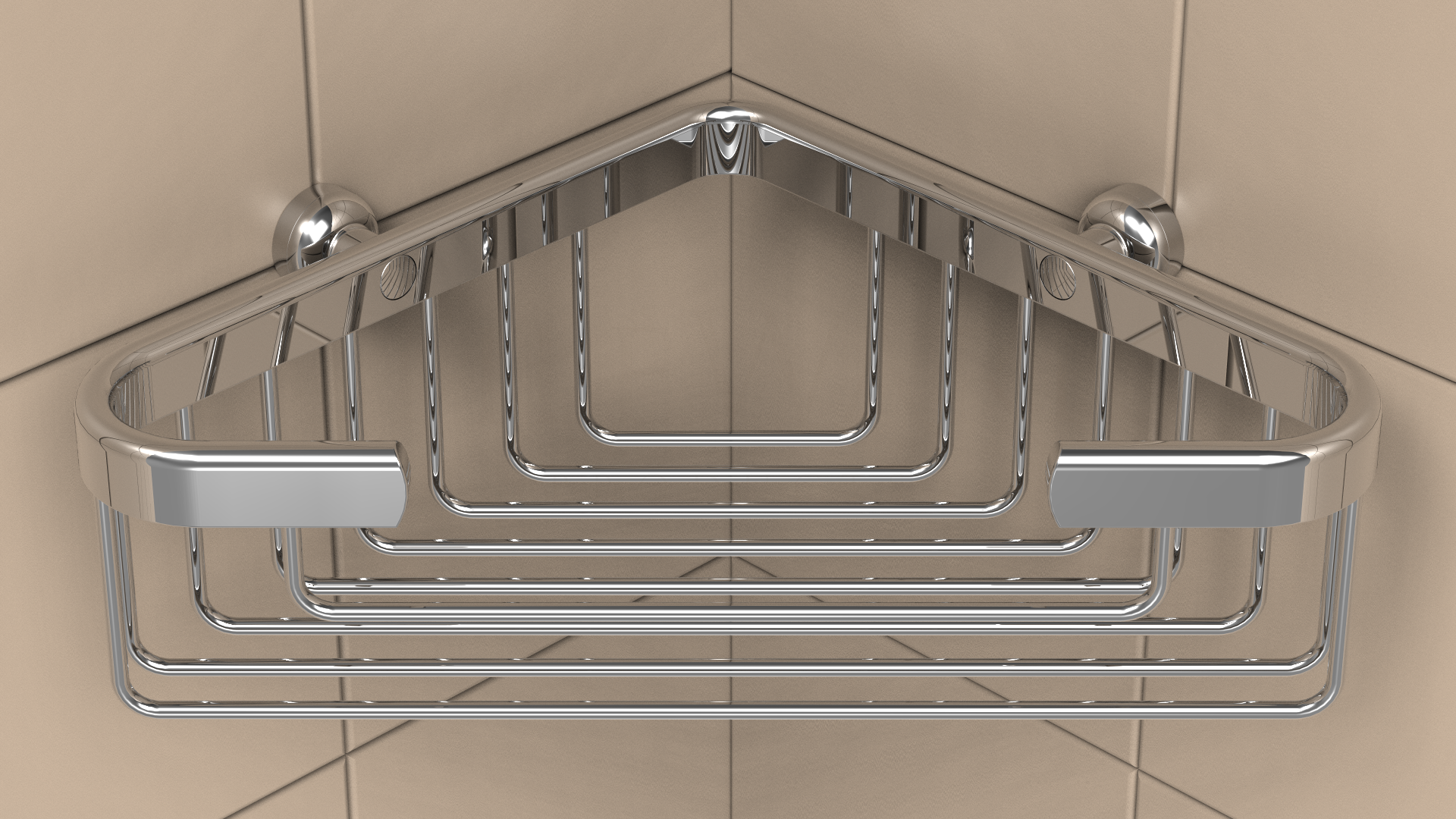 TileWare - Porte-savon en coin profond Promessa Series Chrome poli
