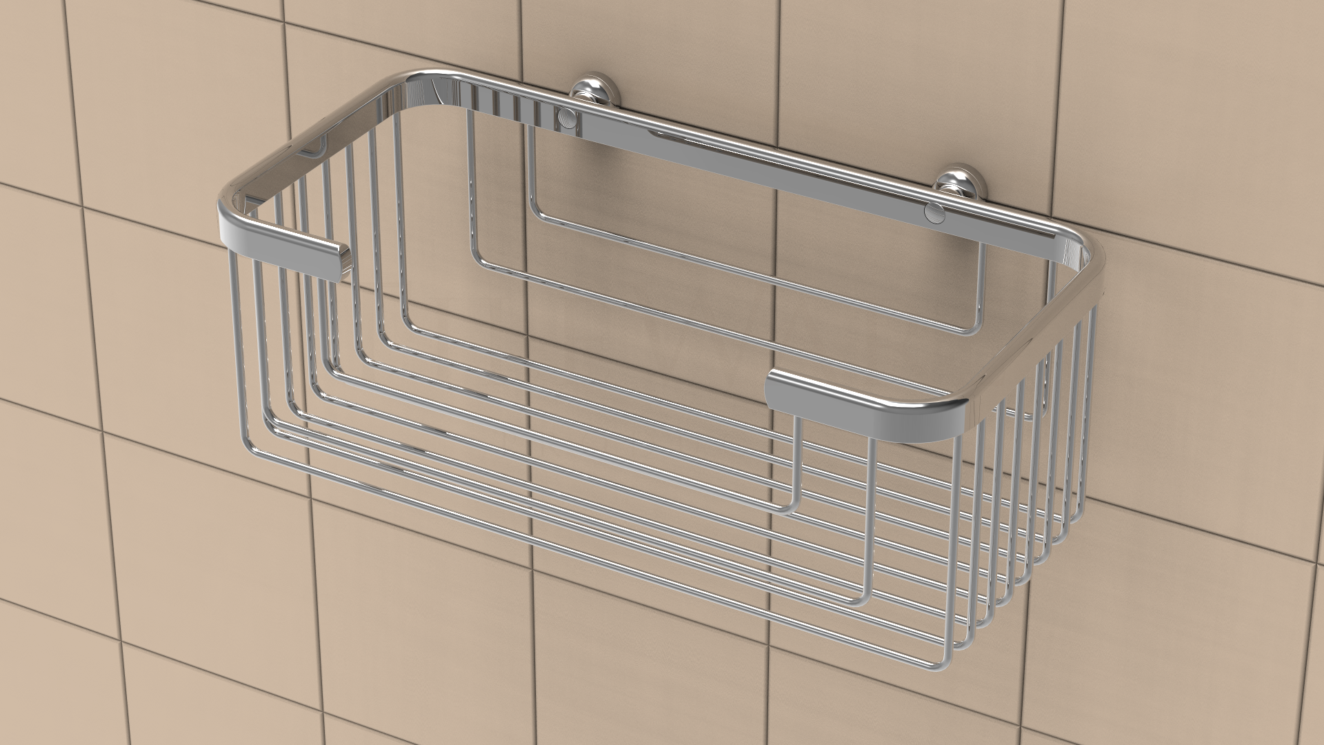 TileWare - Panier à shampooing extra profond Promessa Series Chrome poli