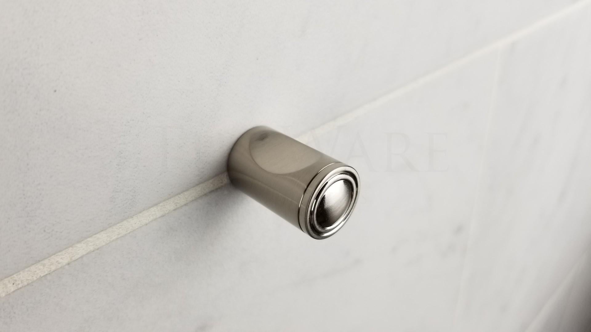 TileWare - Crochet encavure Promessa Series Nickel brossé traditionnel