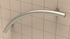 TileWare - Barre d'appui courbée Victoria Series ADA Nickel brossé contemporain 24"