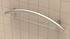 TileWare - Barre d'appui courbée combinée Victoria Series ADA Nickel brossé traditionnel 24"