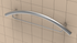 TileWare - Barre d'appui courbée combinée Victoria Series ADA Chrome poli traditionnel 24"