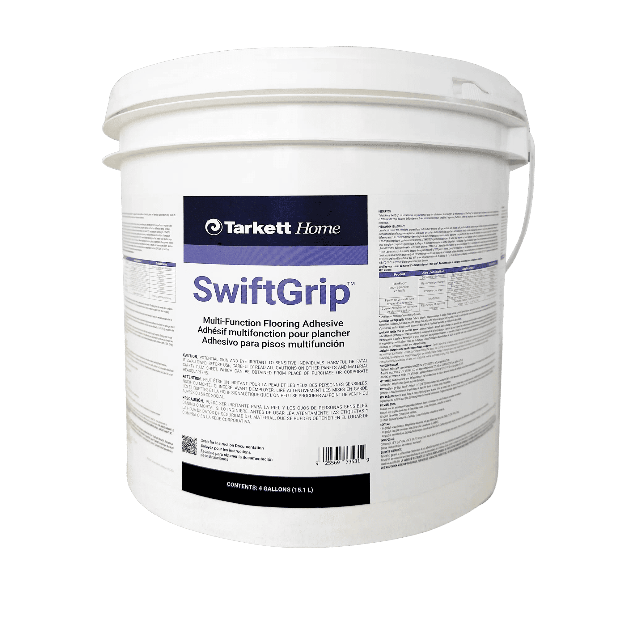Tarkett - Adhésif multifonction SwiftGrip 4 gal ||SG-15 - Ceramed