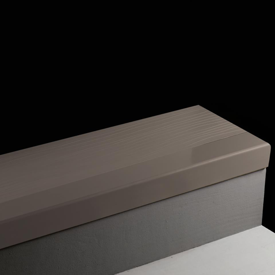 Tarkett - Angle Fit Marche d'escalier en caoutchouc Bamboo #47 Brown 5'