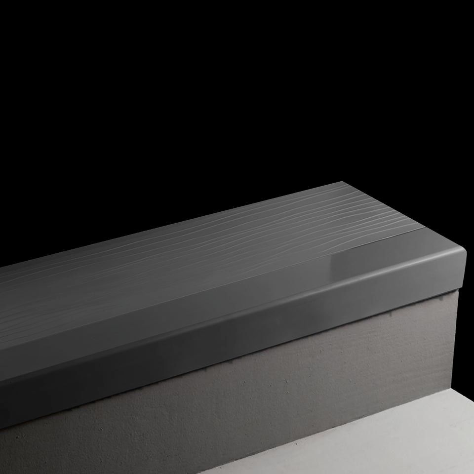 Tarkett - Angle Fit Marche d'escalier en caoutchouc Cubis 40 Black 42" ||401699027 - Ceramed
