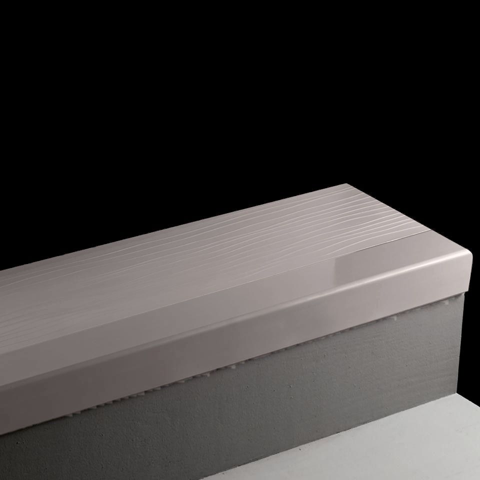 Tarkett - Angle Fit Marche d'escalier en caoutchouc Diamond 80 Fawn 48" ||400208121 - Ceramed