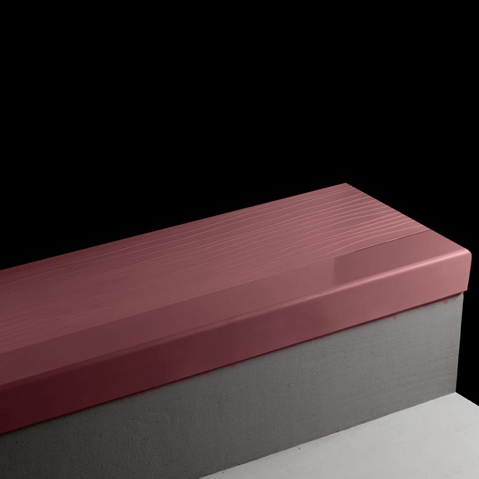 Tarkett - Angle Fit Marche d'escalier en caoutchouc Diamond TB6 Flame 72" avec une large bande antidérapante de couleur contrastée de 2 " ||401253071 - Ceramed