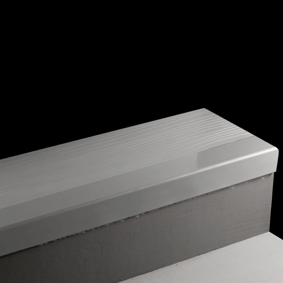 Tarkett - Angle Fit Marche d'escalier en caoutchouc FastLane 20 Charcoal 42" avec une large bande antidérapante de couleur contrastée de 2 " ||401495014 - Ceramed