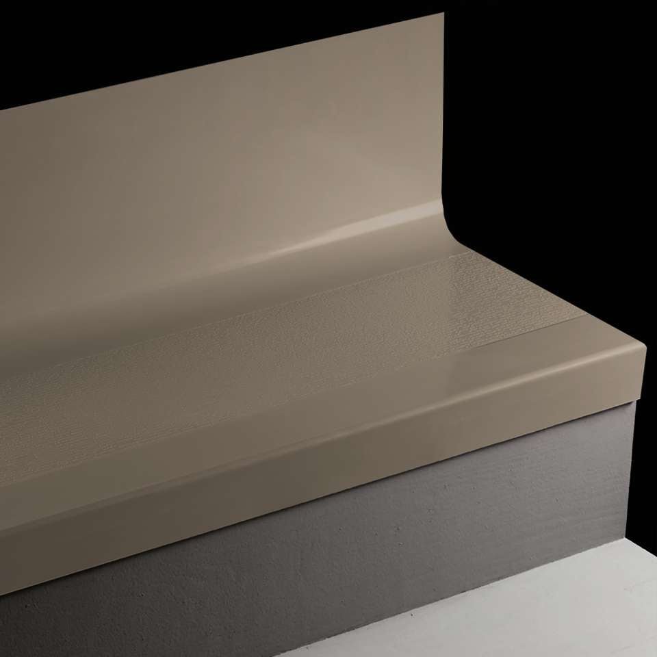 Tarkett - Bande de marche d'escalier en caoutchouc avec contremarche intégrée Angle Fit - CFLNTR 283 SQ FastLane #283 Toast No insert 72"