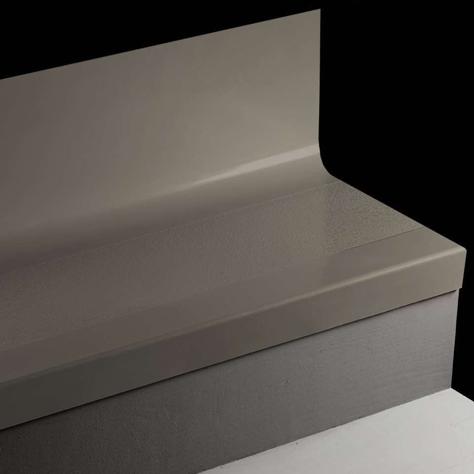 Tarkett - Bande de marche d'escalier en caoutchouc avec contremarche intégrée Angle Fit - CFLNTR 63 SQ FastLane #63 Burnt Umber No insert 48"