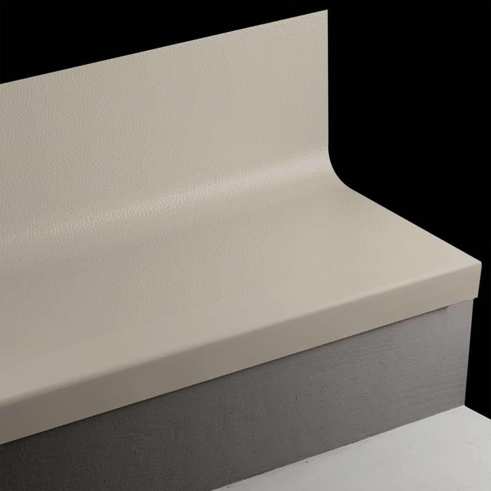 Tarkett - Bande de marche d'escalier en caoutchouc avec contremarche intégrée Angle Fit - HNTR 32 SQ Hammered #32 Pebble No insert 42"