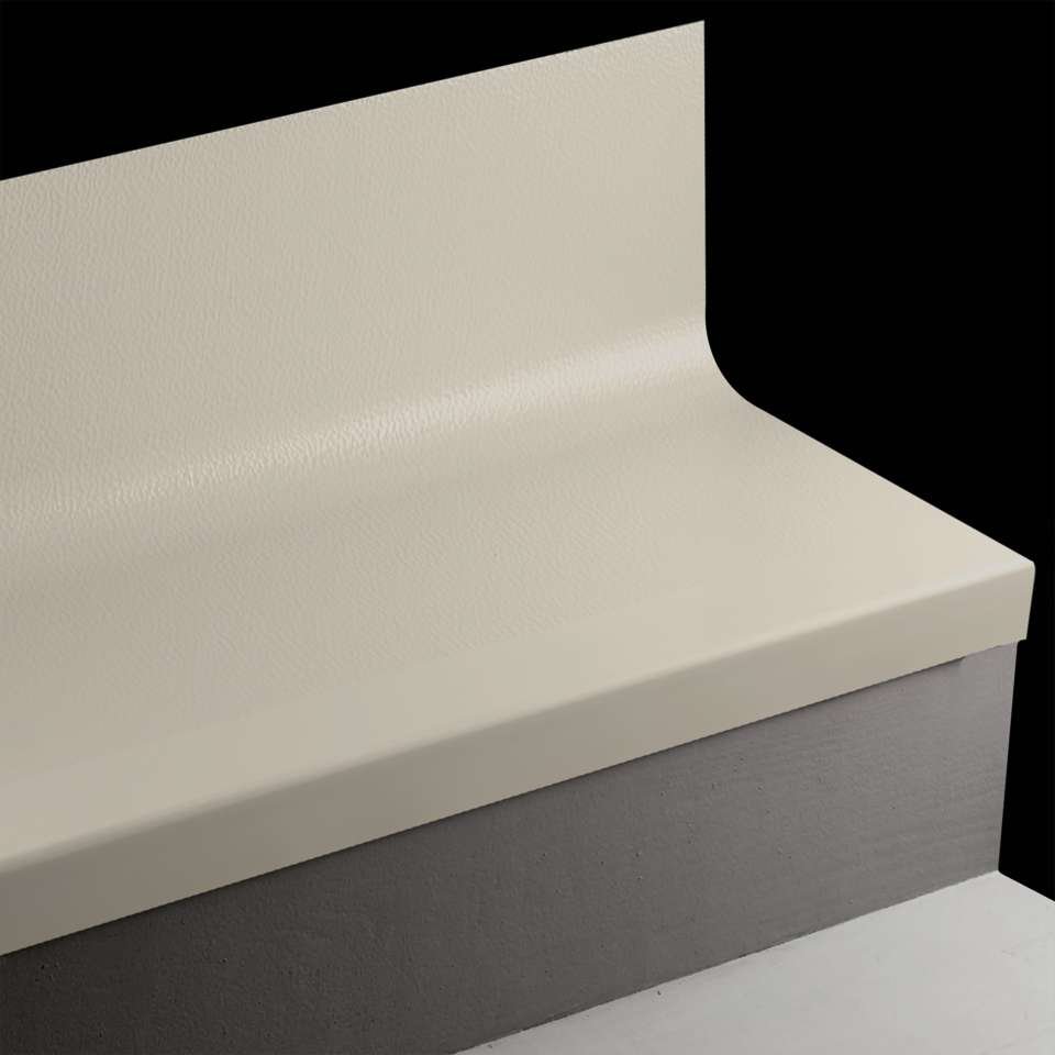 Tarkett - Bande de marche d'escalier en caoutchouc avec contremarche intégrée Angle Fit - HNTR 469 SQ Hammered #469 Mystify No insert 48"