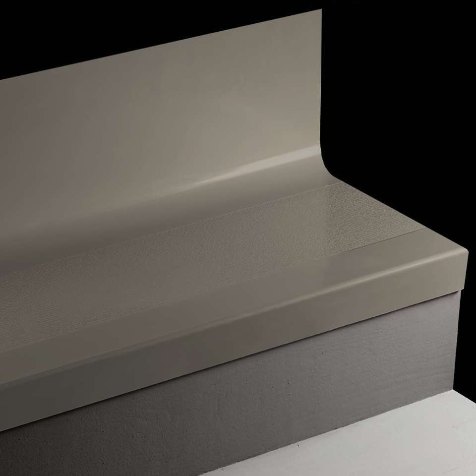 Tarkett - Bande de marche d'escalier en caoutchouc avec contremarche intégrée Angle Fit - VICFLNTR 20 SQ FastLane #20 Charcoal Grey grit tape 72"