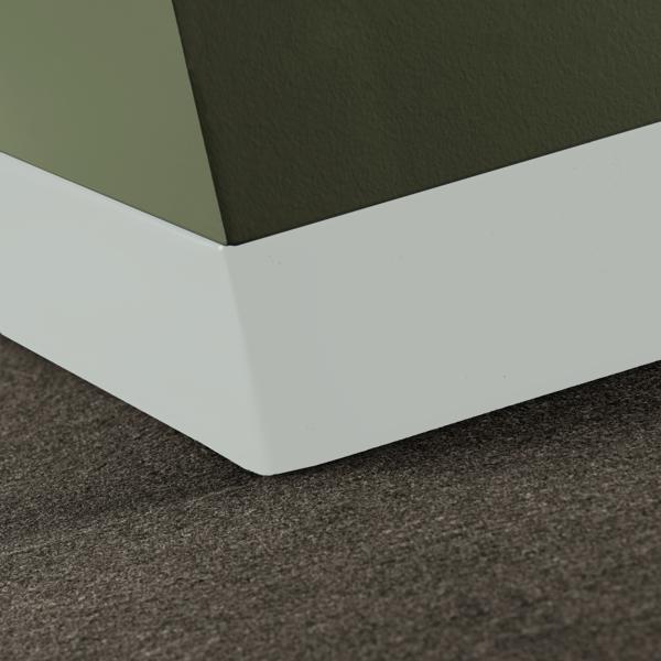 Tarkett - Caoutchouc Baseworks Thermoset #50 White sans pied base murale 4" x 120'
