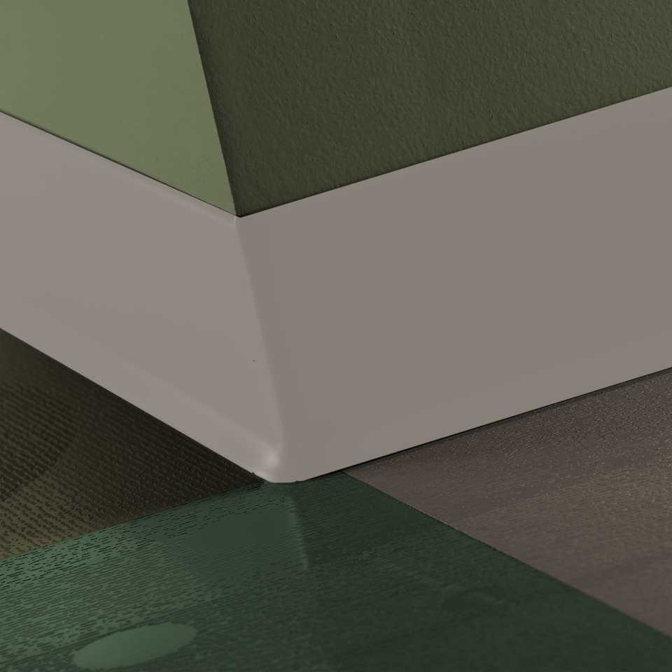 Tarkett - Caoutchouc thermoplastique Duracove 1/8" (type TP) - DC 121 4 X 120 1/8 TOE Duracove 4" #121 Cement - Wallbase 120'