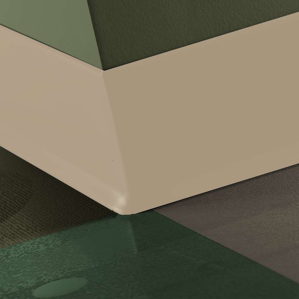 Tarkett - Caoutchouc thermoplastique Duracove 1/8" (type TP) - DC 129 6 X 100 1/8 TOE Duracove 6" #129 Silk - Wallbase 100'