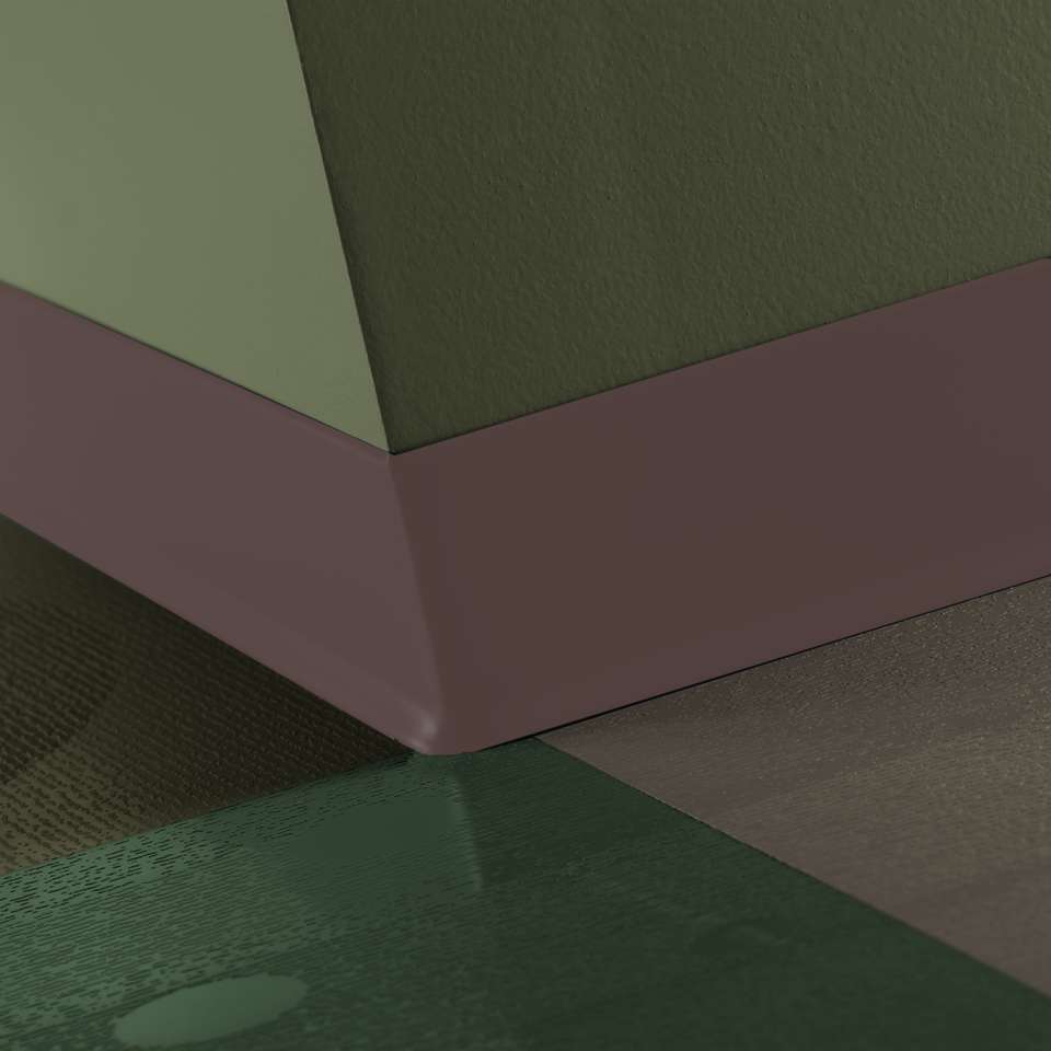 Tarkett - Caoutchouc thermoplastique Duracove 1/8" (type TP) - DC 132 2.5 X 120 1/8 TOE Duracove 2 1⁄2” #132 Espresso - Wallbase 120'