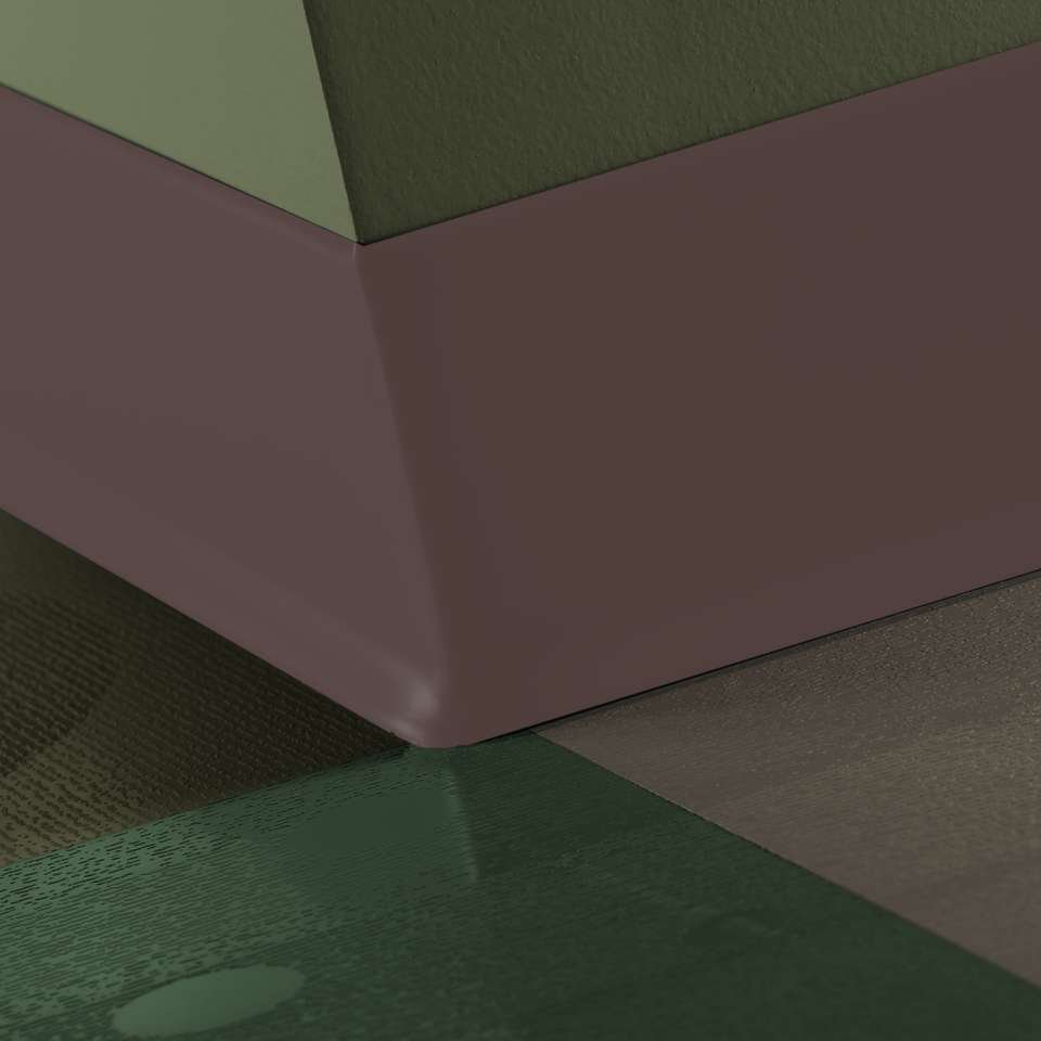 Tarkett - Caoutchouc thermoplastique Duracove 1/8" (type TP) - DC 132 6 X 100 1/8 TOE Duracove 6" #132 Espresso - Wallbase 100'