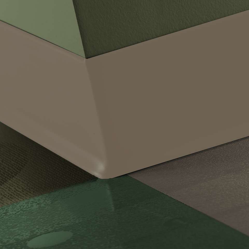 Tarkett - Caoutchouc thermoplastique Duracove 1/8" (type TP) - DC 150 6 X 4 1/8 TOE Duracove 6" #150 Wetlands - Wallbase 4' (paquet de 25)
