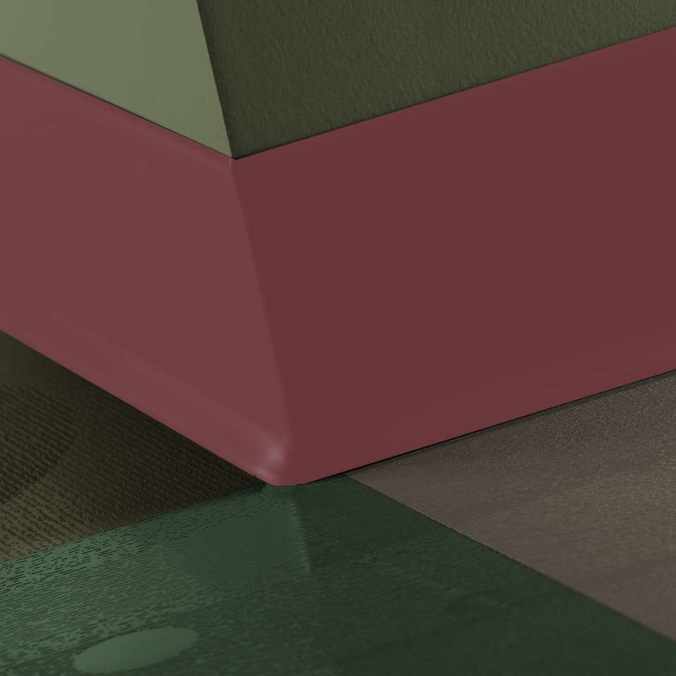 Tarkett - Caoutchouc thermoplastique Duracove 1/8" (type TP) - DC 163 6 X 100 1/8 TOE Duracove 6" #163 Salsa - Wallbase 100'