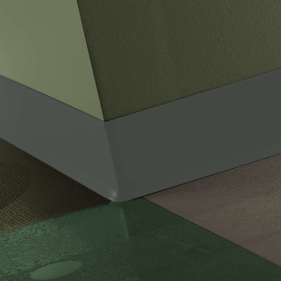 Tarkett - Caoutchouc thermoplastique Duracove 1/8" (type TP) - DC 168 2.5 X 120 1/8 TOE Duracove 2 1⁄2” #168 Thunder - Wallbase 120'