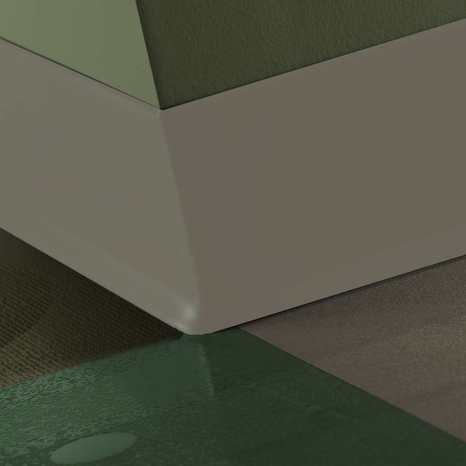 Tarkett - Caoutchouc thermoplastique Duracove 1/8" (type TP) - DC 179 6 X 100 1/8 TOE Duracove 6" #179 Steel - Wallbase 100'