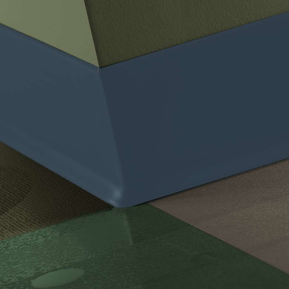 Tarkett - Caoutchouc thermoplastique Duracove 1/8" (type TP) - DC 18 6 X 100 1/8 TOE Duracove 6" #18 Navy Blue - Wallbase 100'