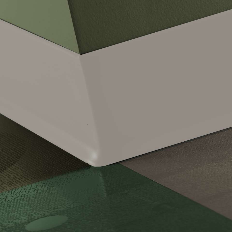 Tarkett - Caoutchouc thermoplastique Duracove 1/8" (type TP) - DC 195 6 X 100 1/8 TOE Duracove 6" #195 Ash - Wallbase 100'