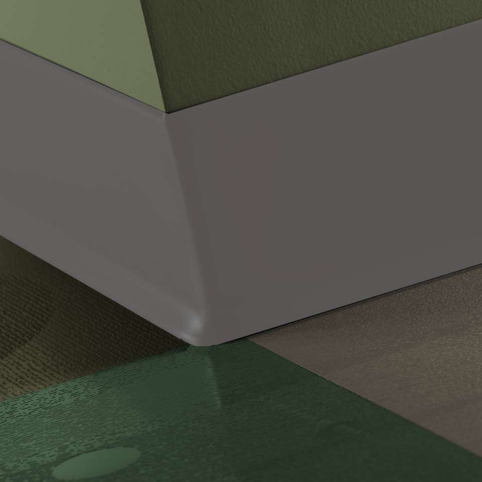 Tarkett - Caoutchouc thermoplastique Duracove 1/8" (type TP) - DC 197 6 X 100 1/8 TOE Duracove 6" #197 Shaded - Wallbase 100'