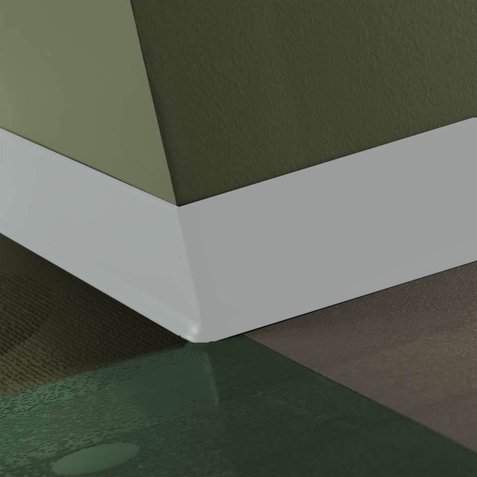 Tarkett - Caoutchouc thermoplastique Duracove 1/8" (type TP) - DC 21 2.5 X 120 1/8 TOE Duracove 2 1⁄2” #21 Platinum - Wallbase 120'