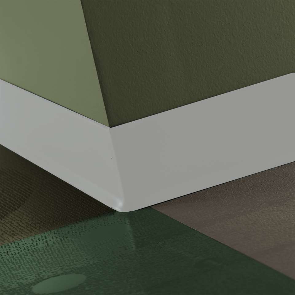Tarkett - Caoutchouc thermoplastique Duracove 1/8" (type TP) - DC 23 2.5 X 120 1/8 TOE Duracove 2 1⁄2” #23 Vapor Grey - Wallbase 120'