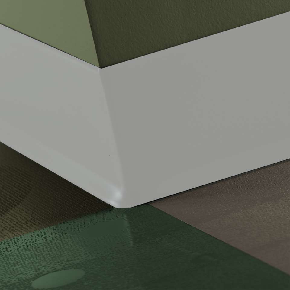Tarkett - Caoutchouc thermoplastique Duracove 1/8" (type TP) - DC 23 6 X 100 1/8 TOE Duracove 6" #23 Vapor Grey - Wallbase 100'