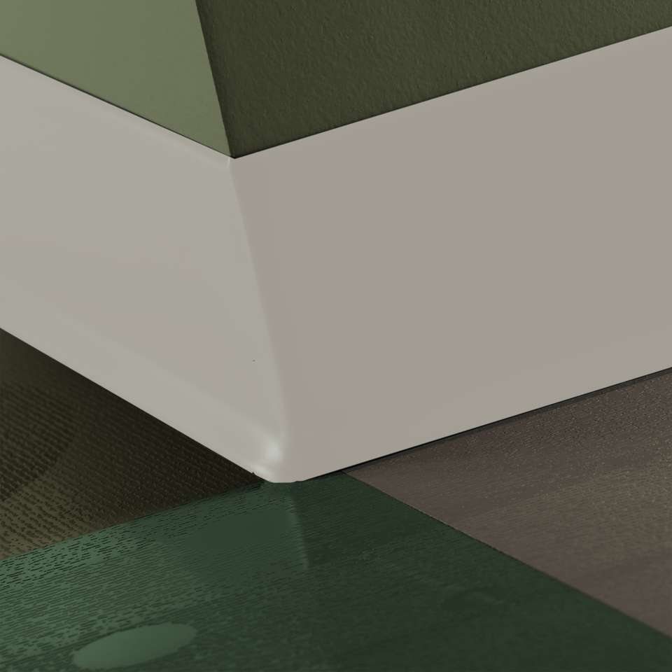 Tarkett - Caoutchouc thermoplastique Duracove 1/8" (type TP) - DC 24 6 X 100 1/8 TOE Duracove 6" #24 Grey Haze - Wallbase 100'