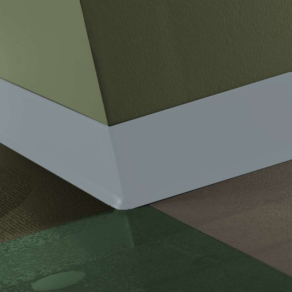 Tarkett - Caoutchouc thermoplastique Duracove 1/8" (type TP) - DC 262 2.5 X 120 1/8 TOE Duracove 2 1⁄2” #262 Drizzle - Wallbase 120'