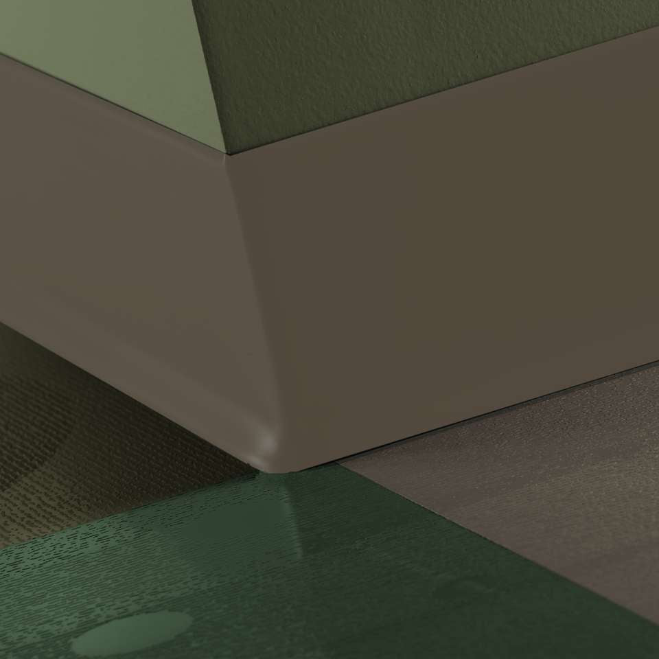 Tarkett - Caoutchouc thermoplastique Duracove 1/8" (type TP) - DC 264 6 X 100 1/8 TOE Duracove 6" #264 Grounded - Wallbase 100'