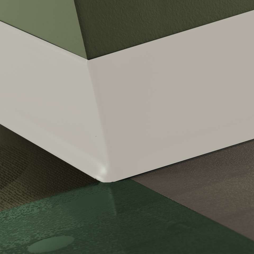Tarkett - Caoutchouc thermoplastique Duracove 1/8" (type TP) - DC 27 6 X 100 1/8 TOE Duracove 6" #27 Mist - Wallbase 100'